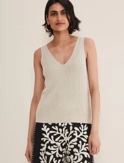 Caryl Ribbed Vest Top