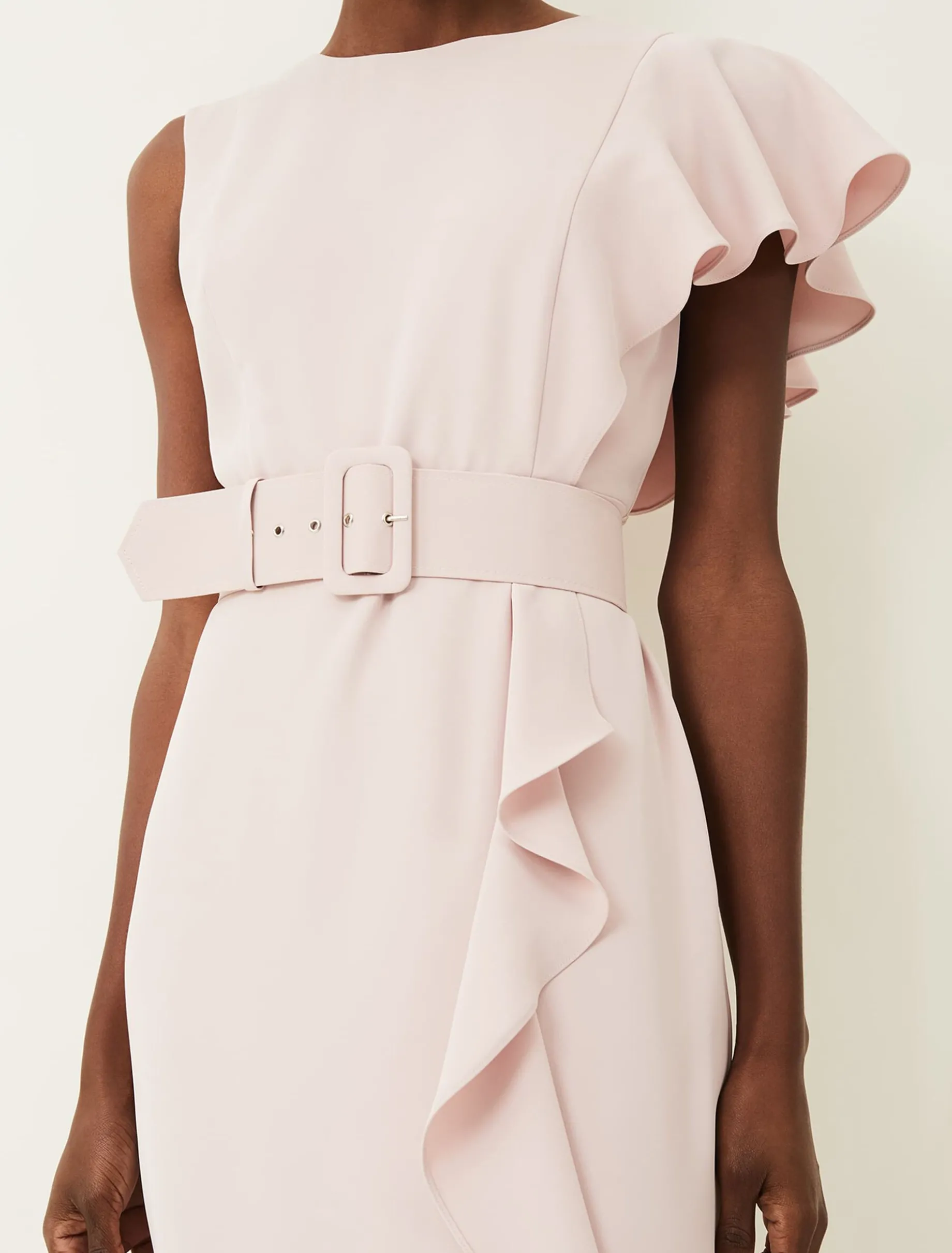 Cassie Frill Belted Dress