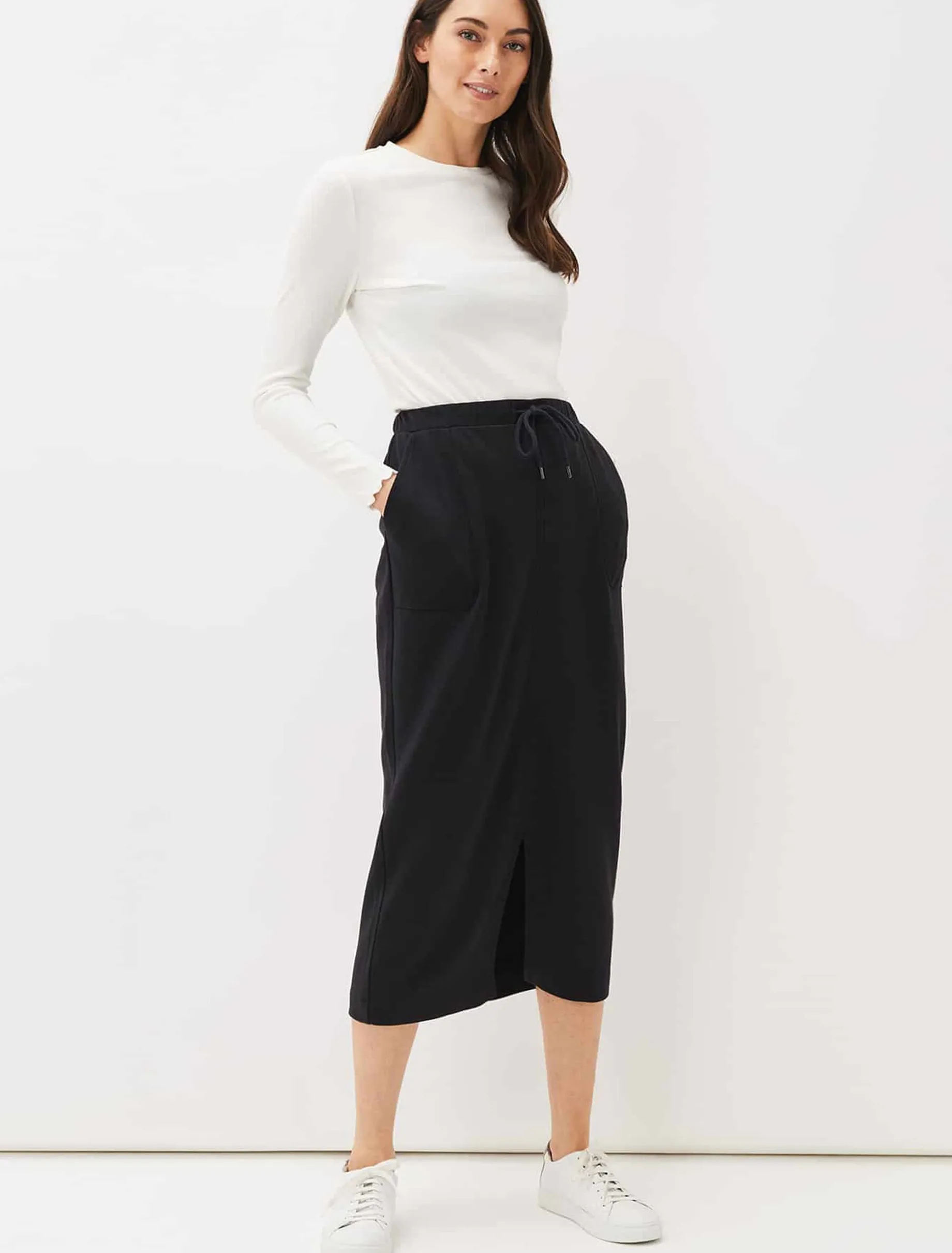Cassie Jersey Midi Skirt