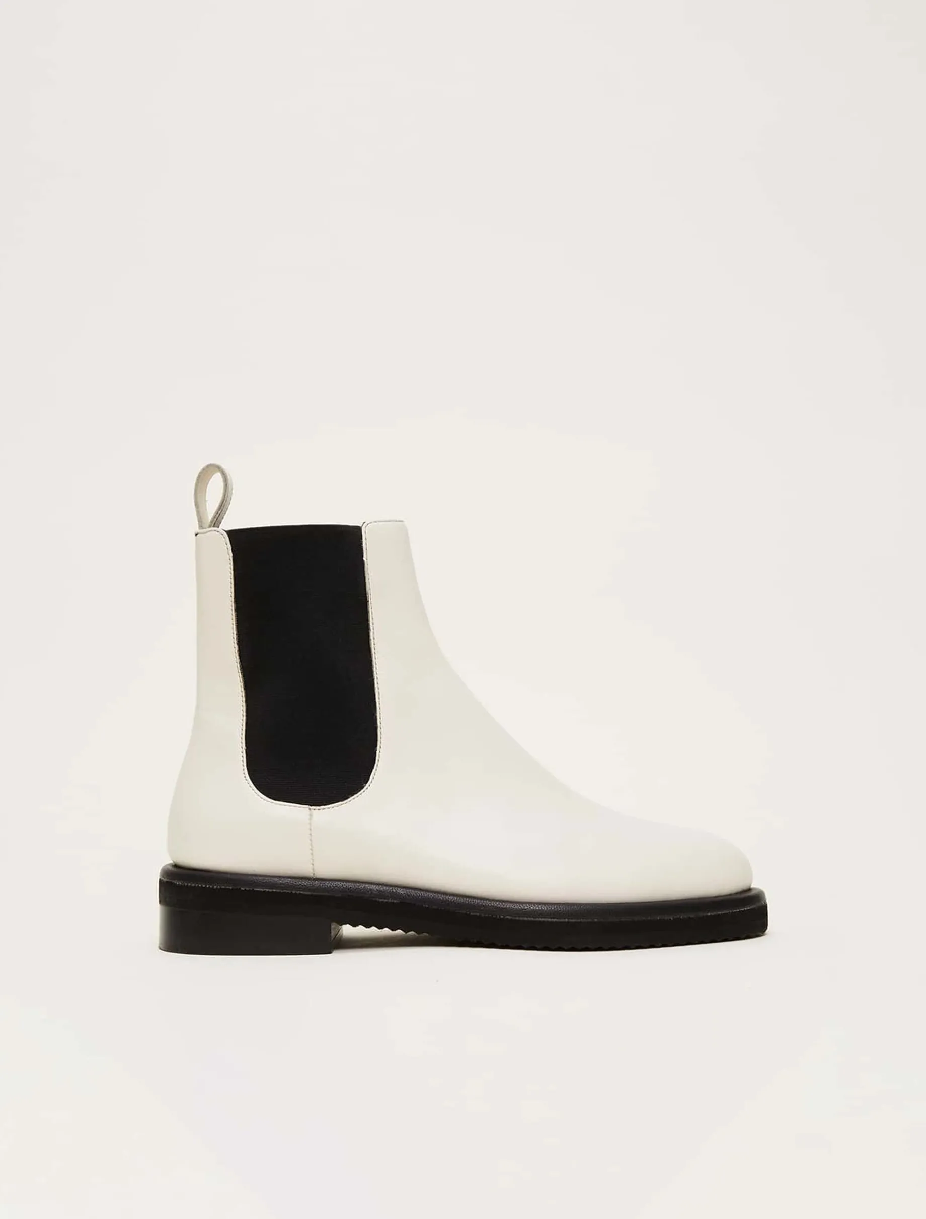 Casual Leather Pull On Ankle Boots