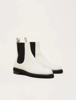 Casual Leather Pull On Ankle Boots