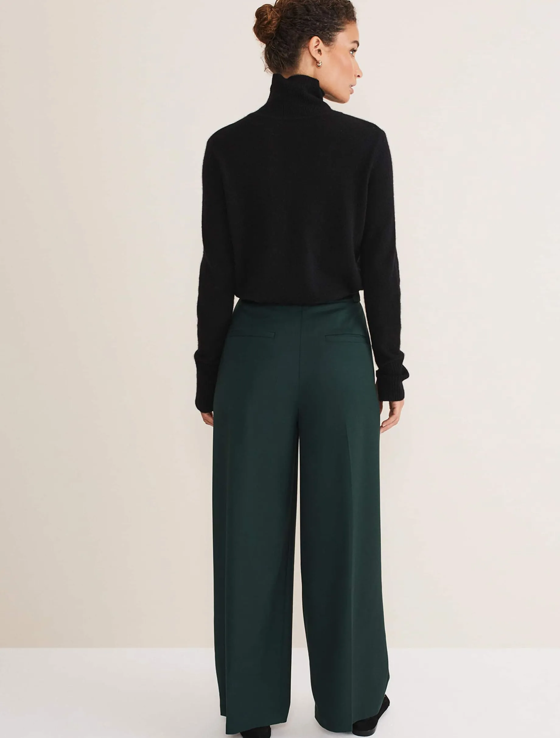 Catira Crepe Wide Leg Trousers