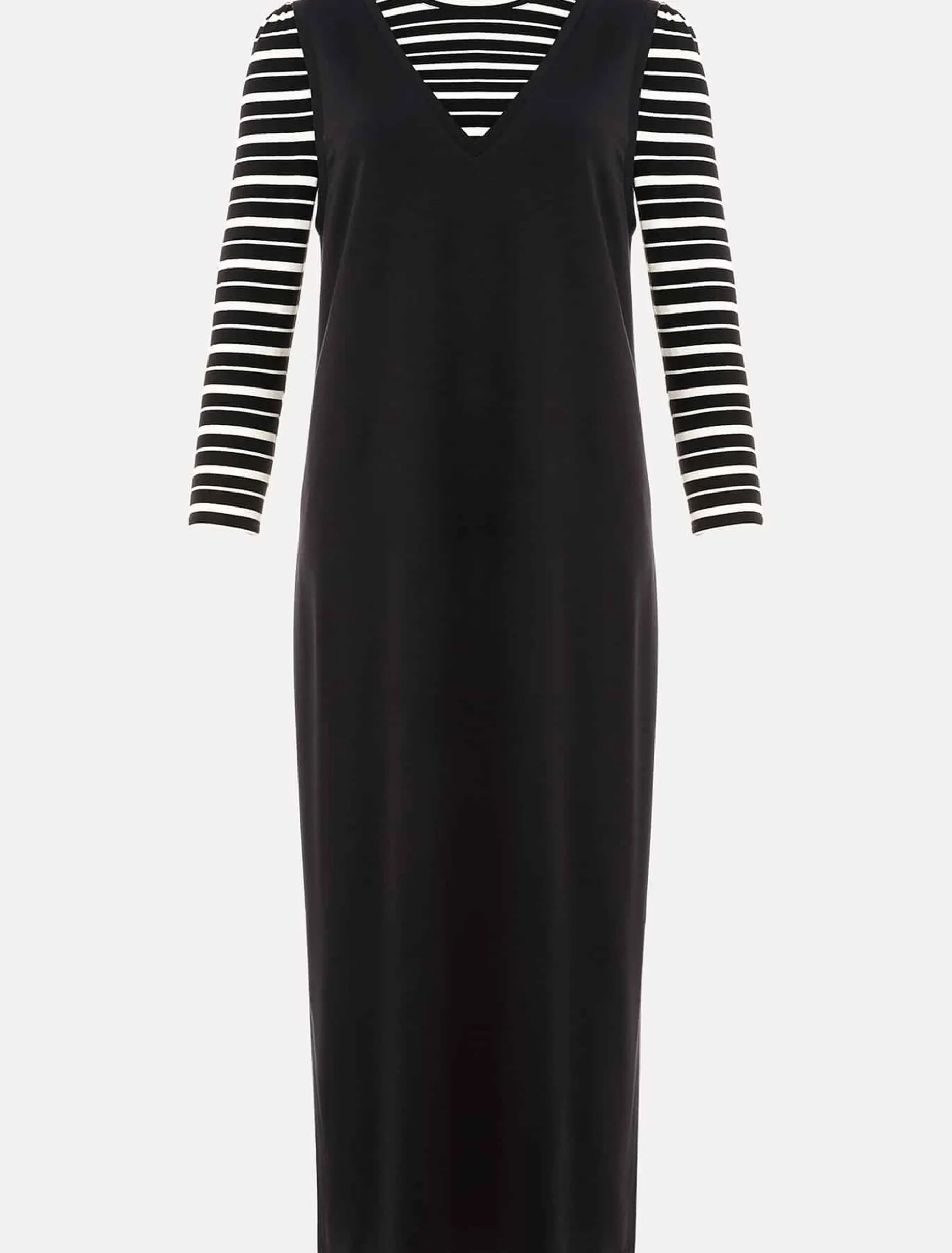 Catya Two Piece Stripe Top And Dress