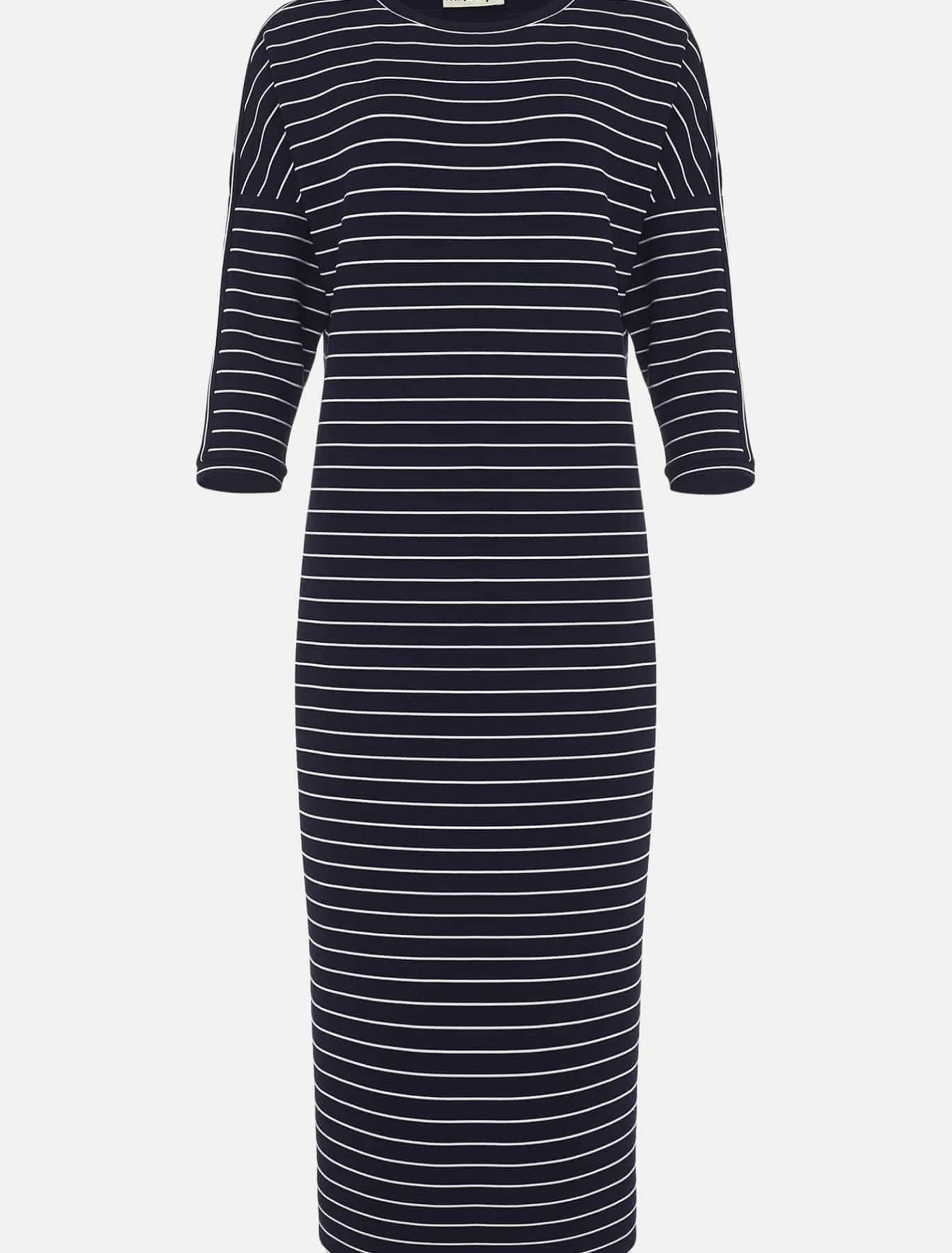 Cecile Stripe Midi Jersey Dress