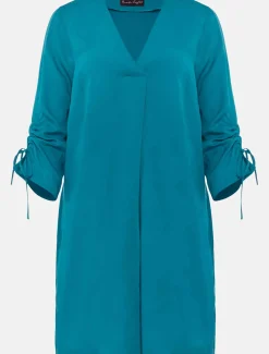Ceiara Ruched Sleeve Tunic Dress