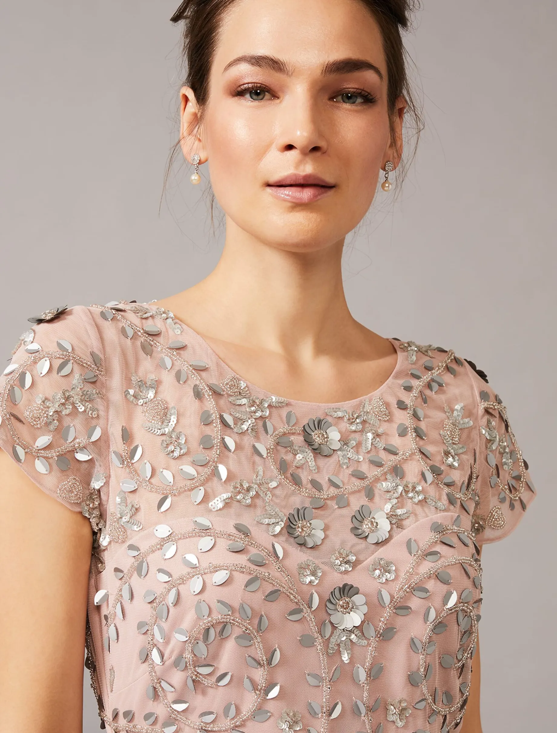 Celia Embellished Tulle Dress