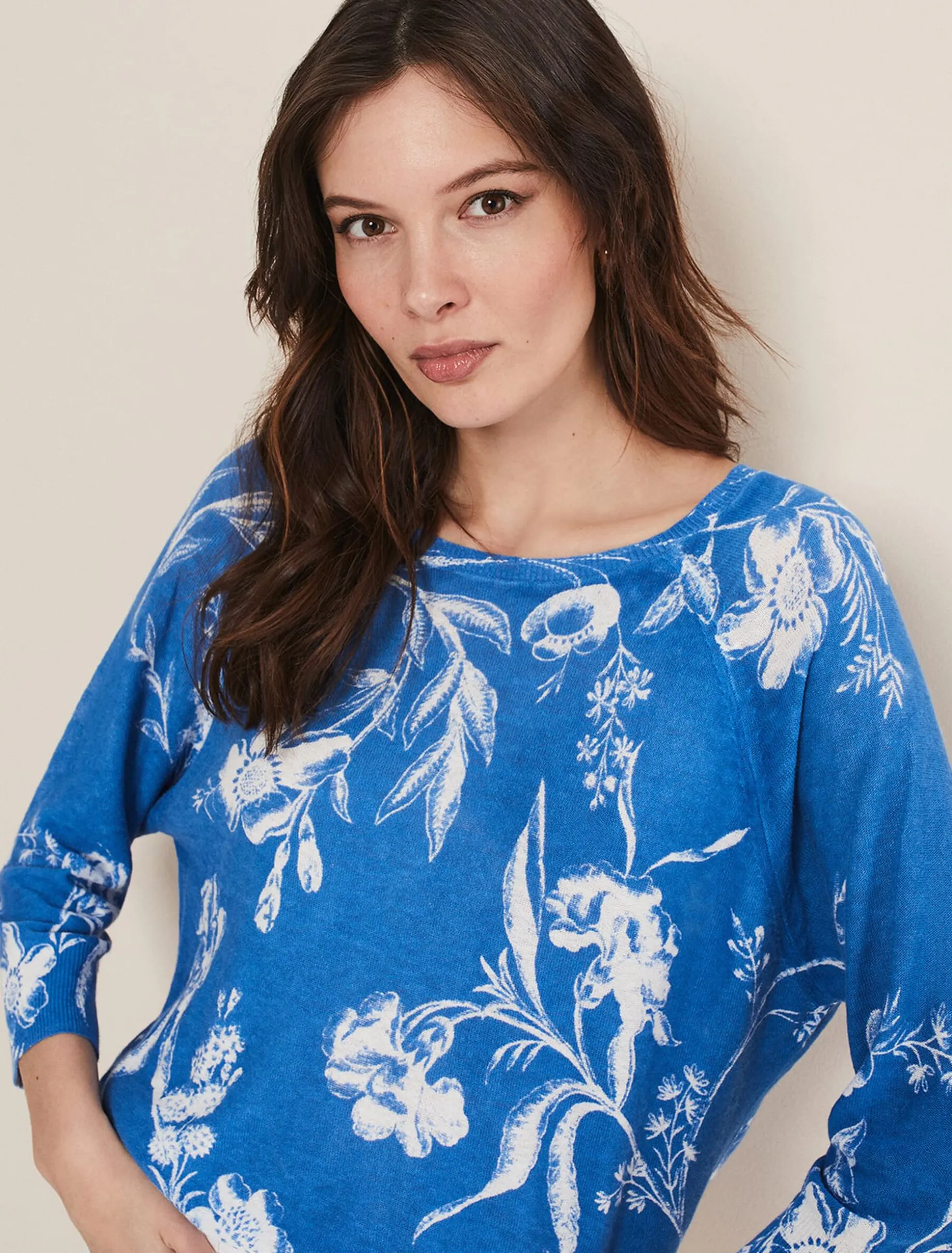 Celia Printed Linen Knit