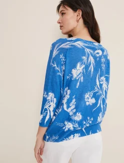 Celia Printed Linen Knit