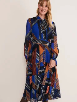 Chantilly Chiffon Shirt Dress