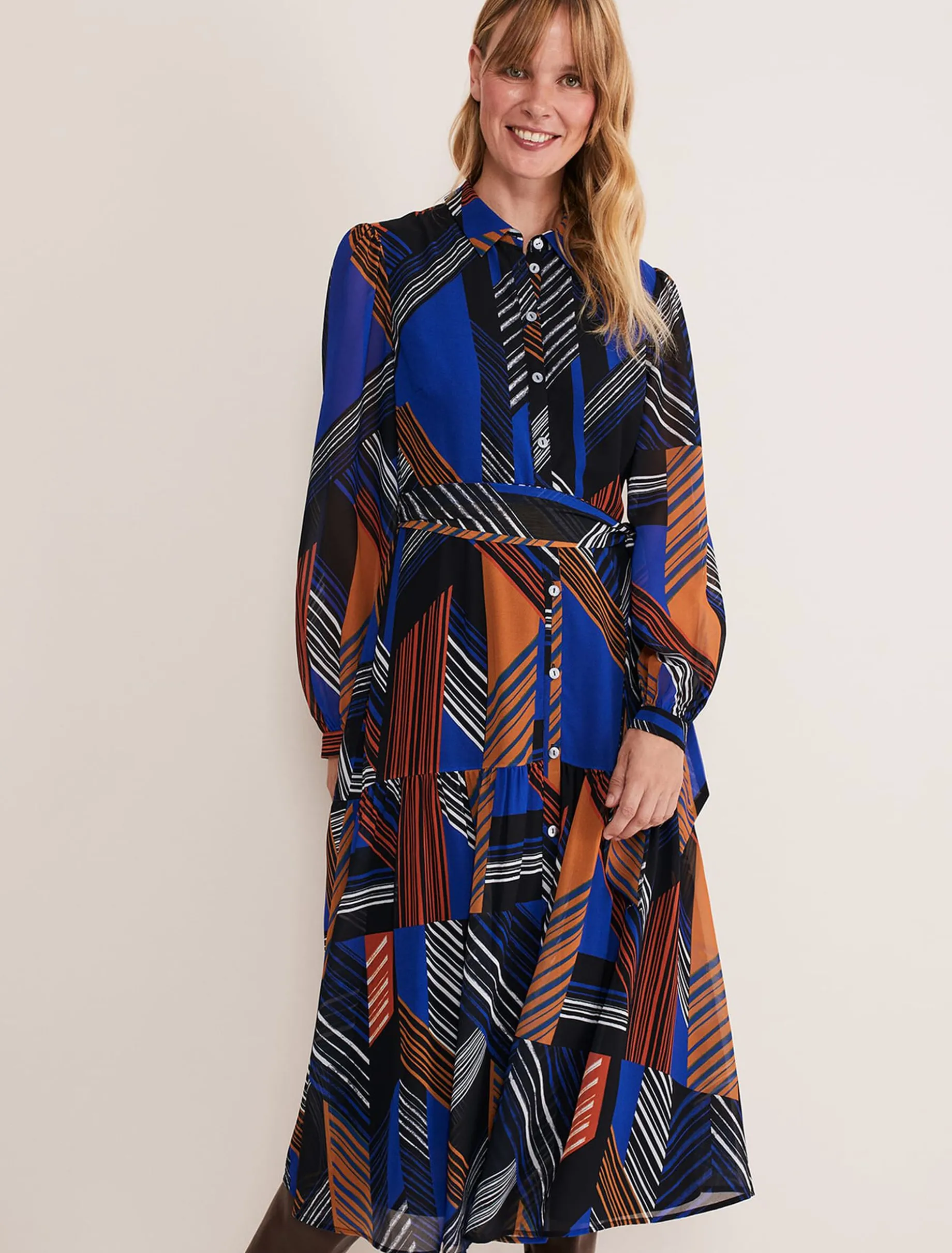 Chantilly Chiffon Shirt Dress