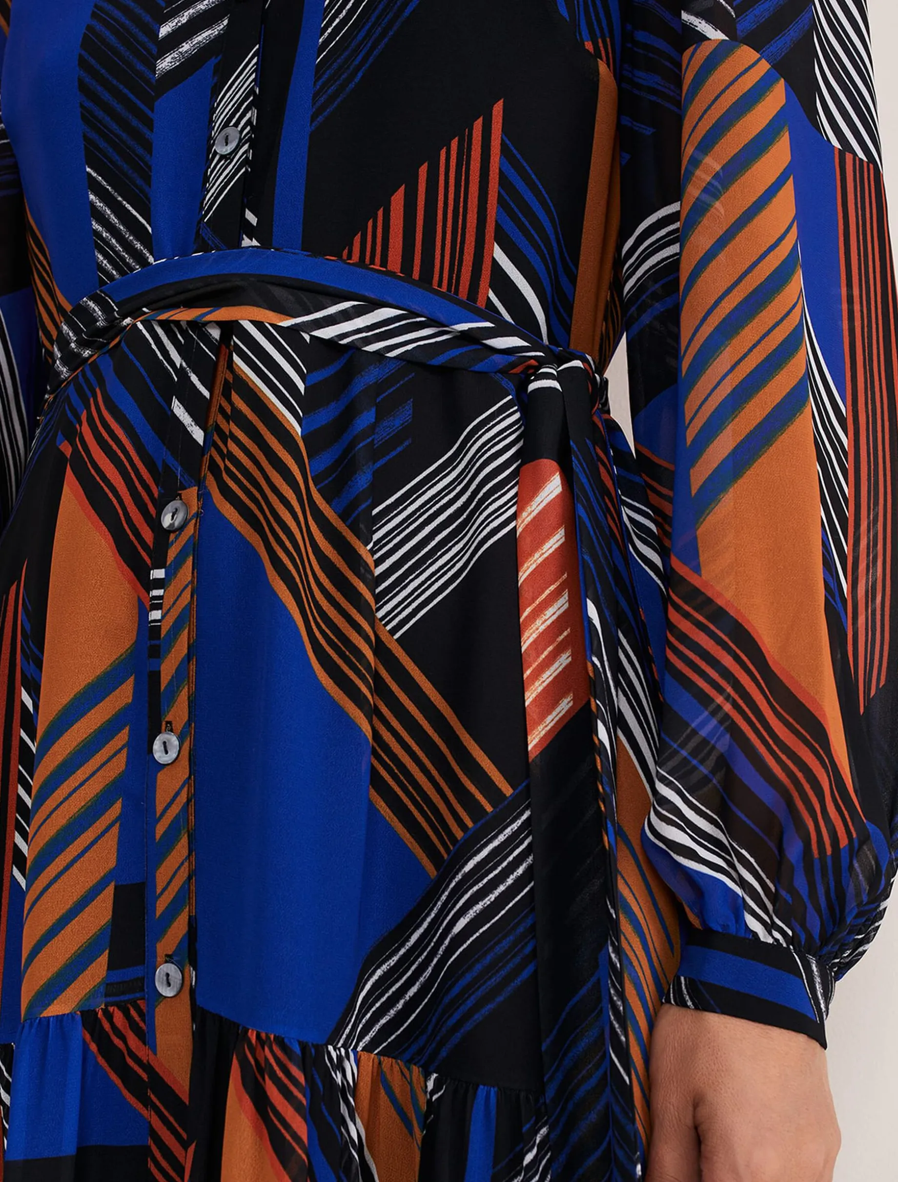 Chantilly Chiffon Shirt Dress