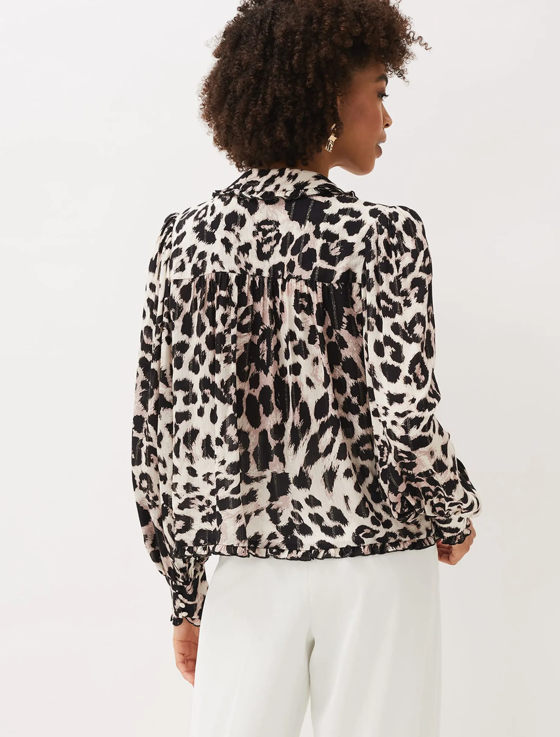 Chelsie Leopard Print Blouse