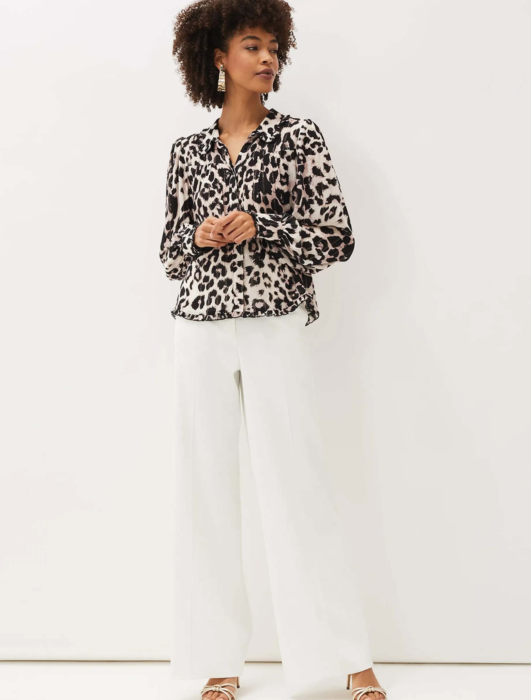 Chelsie Leopard Print Blouse