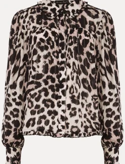 Chelsie Leopard Print Blouse