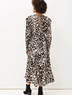 Chelsie Leopard Wrap Dress