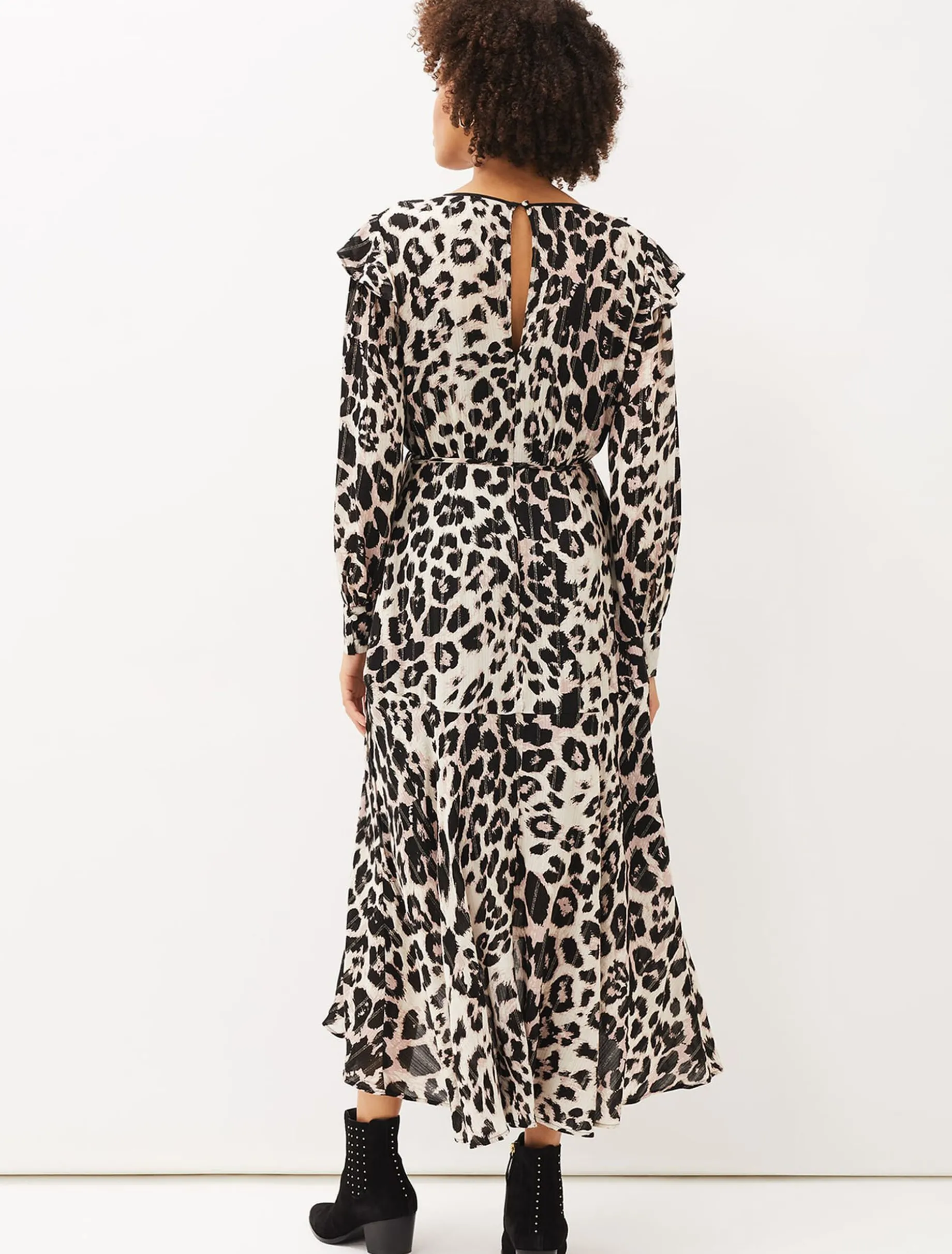 Chelsie Leopard Wrap Dress