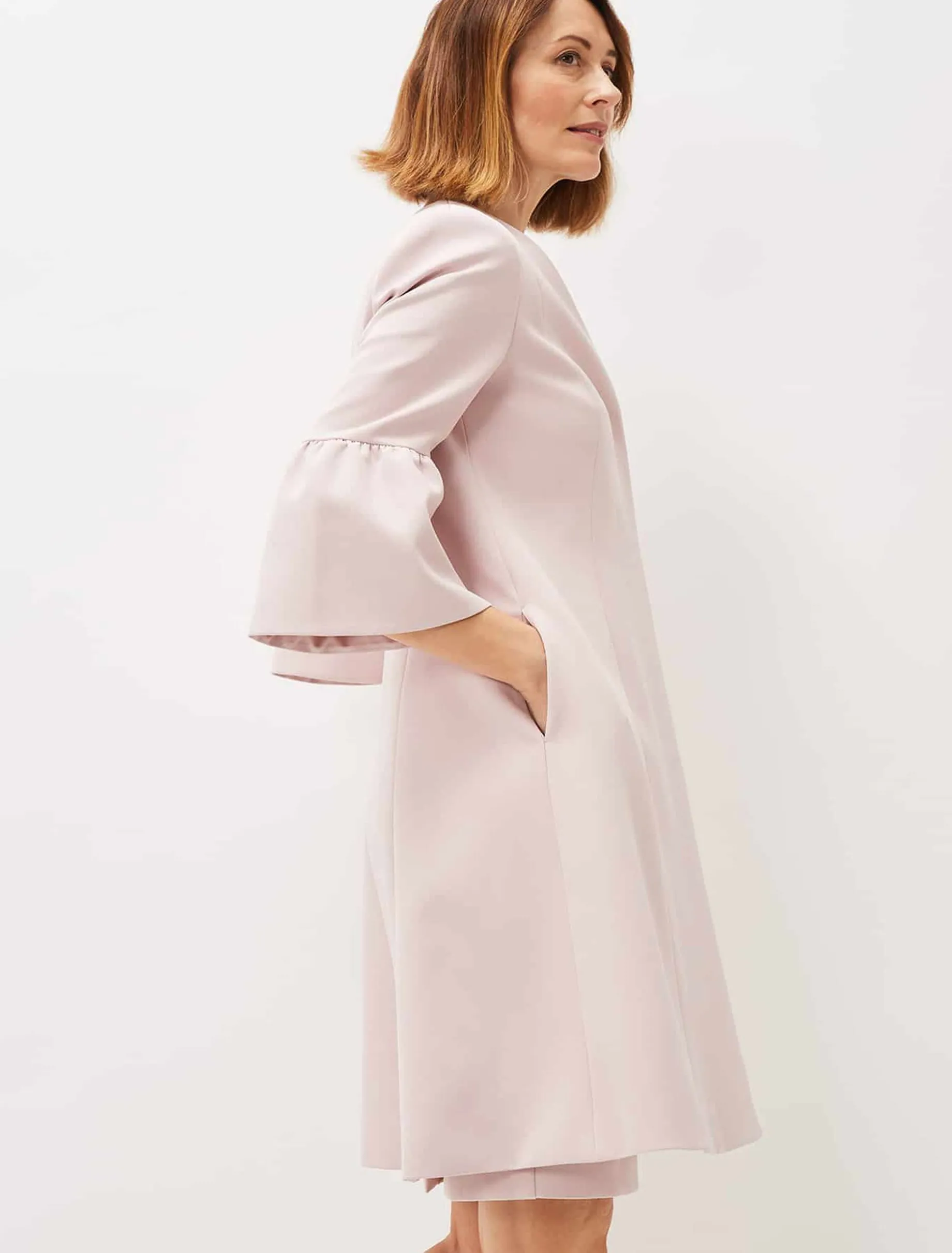 Cheryl Frill Cuff Occasion Coat