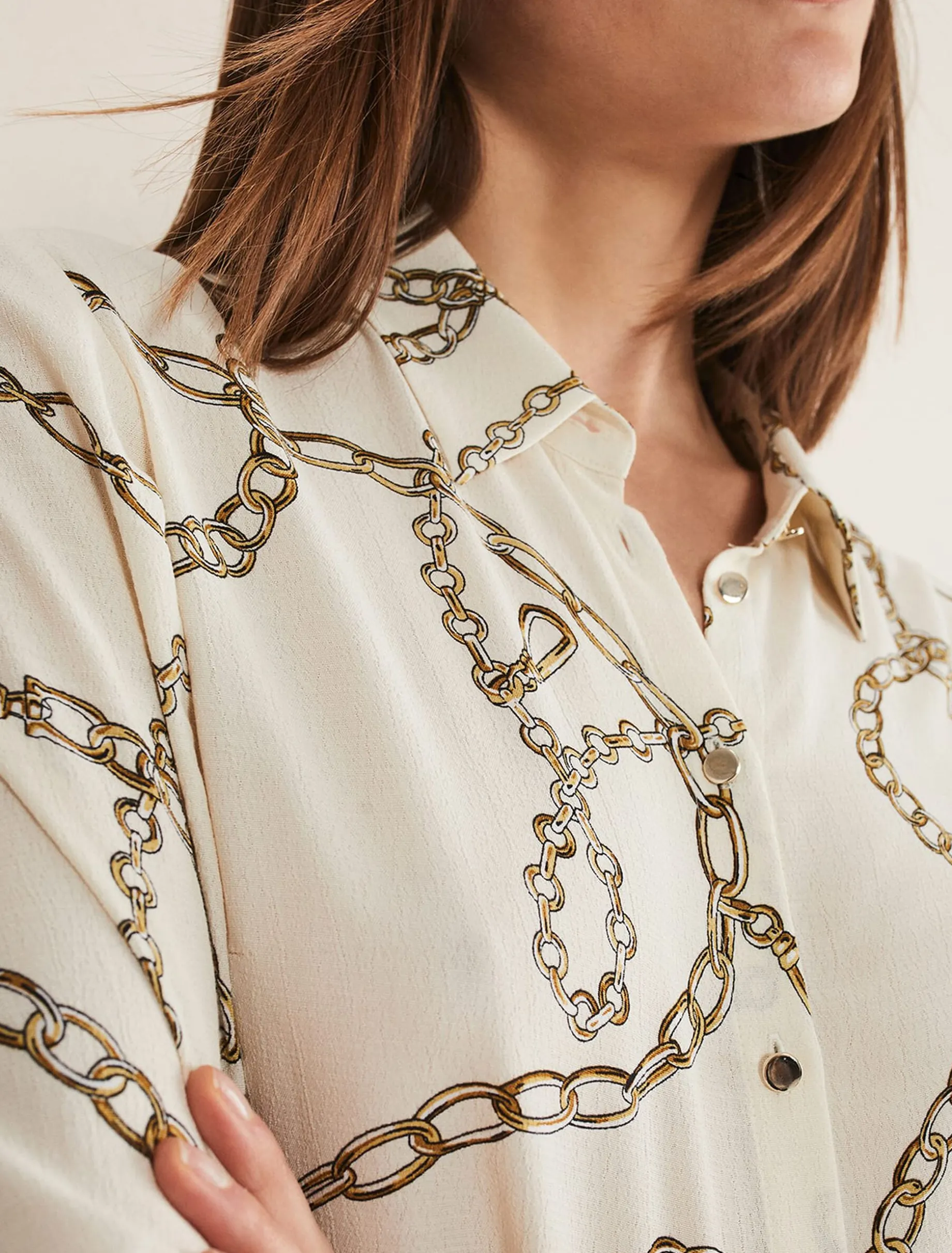 Cheska Chain Print Top