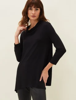 Chrissie Cowl Neck Swing Top