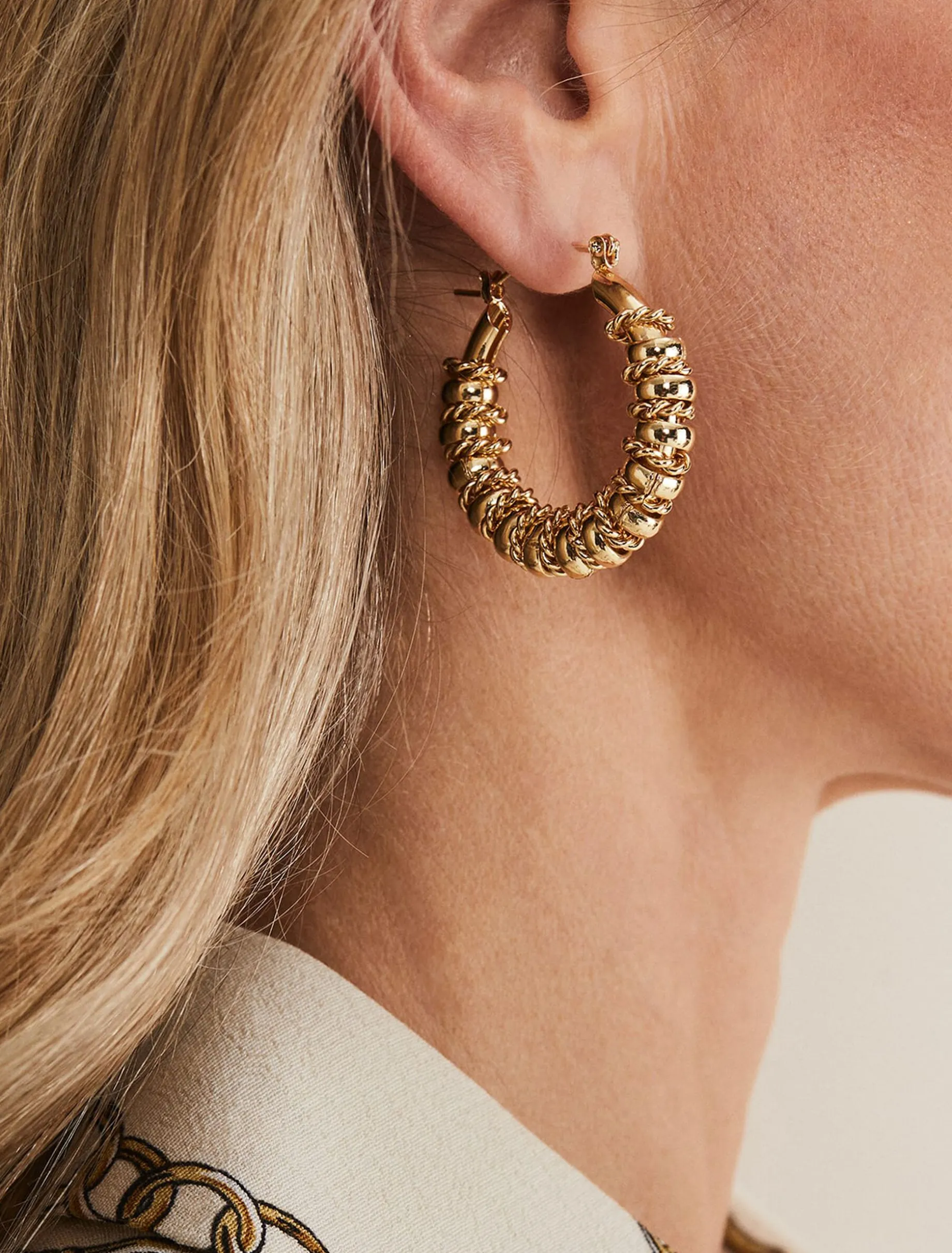 Chunky Ring Hoop Earring