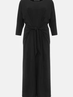 Cindy Tie Front Jersey Dress