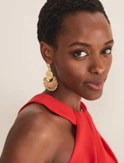 Circle Drop Earrings