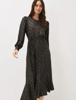 Clairette Asymmetric Sparkle Dress