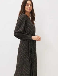 Clairette Asymmetric Sparkle Dress