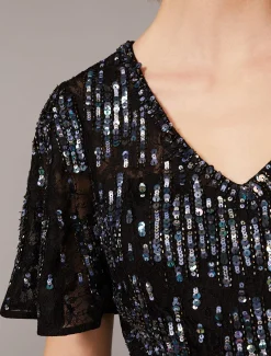 Clarabelle Sequin Embelished Maxi Dress