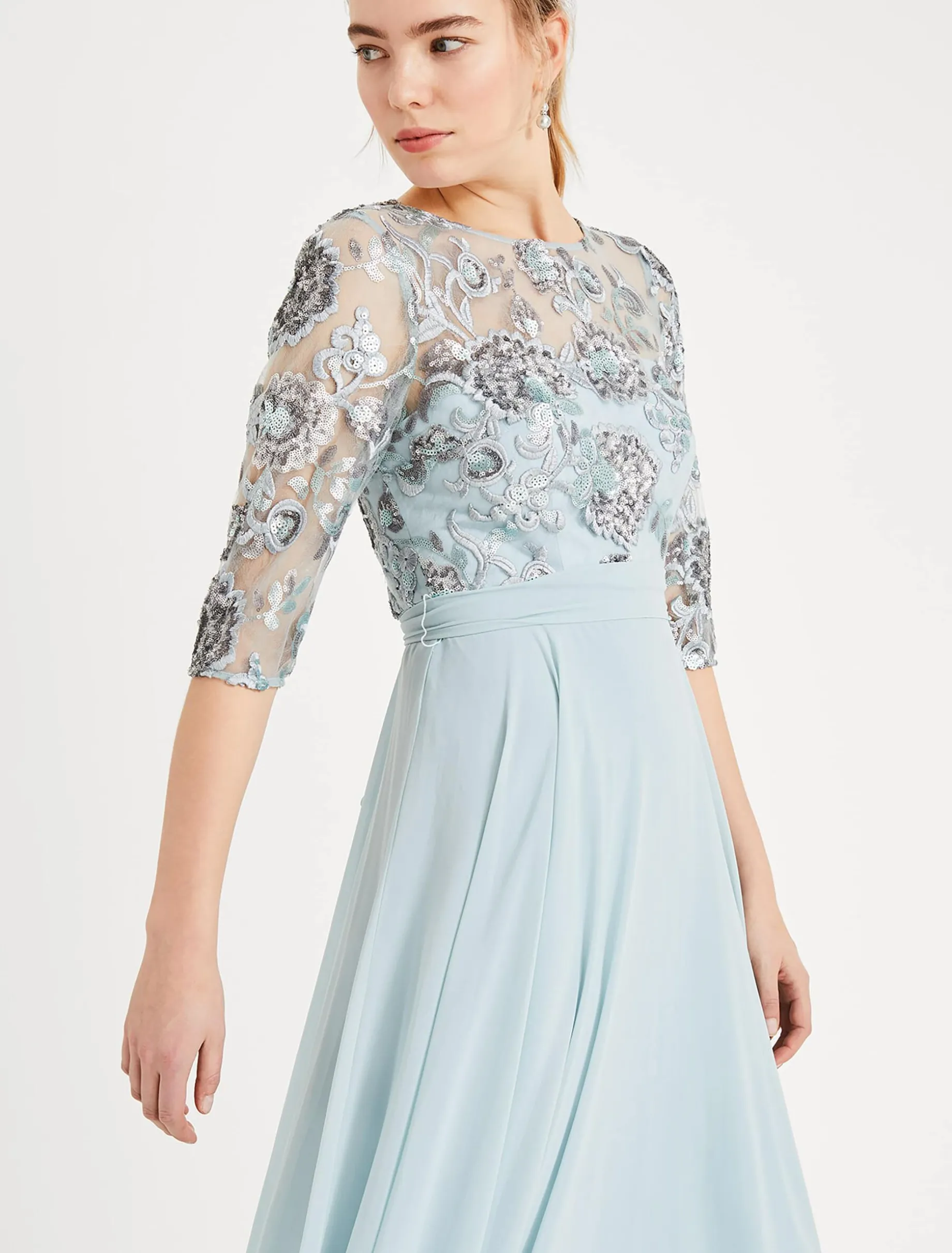 Clarissa Sequin Maxi Dress