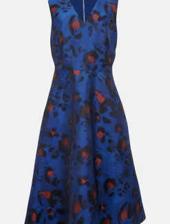 Clarisse Print Jacquard Dress