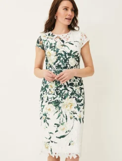 Claudine Floral Lace Dress