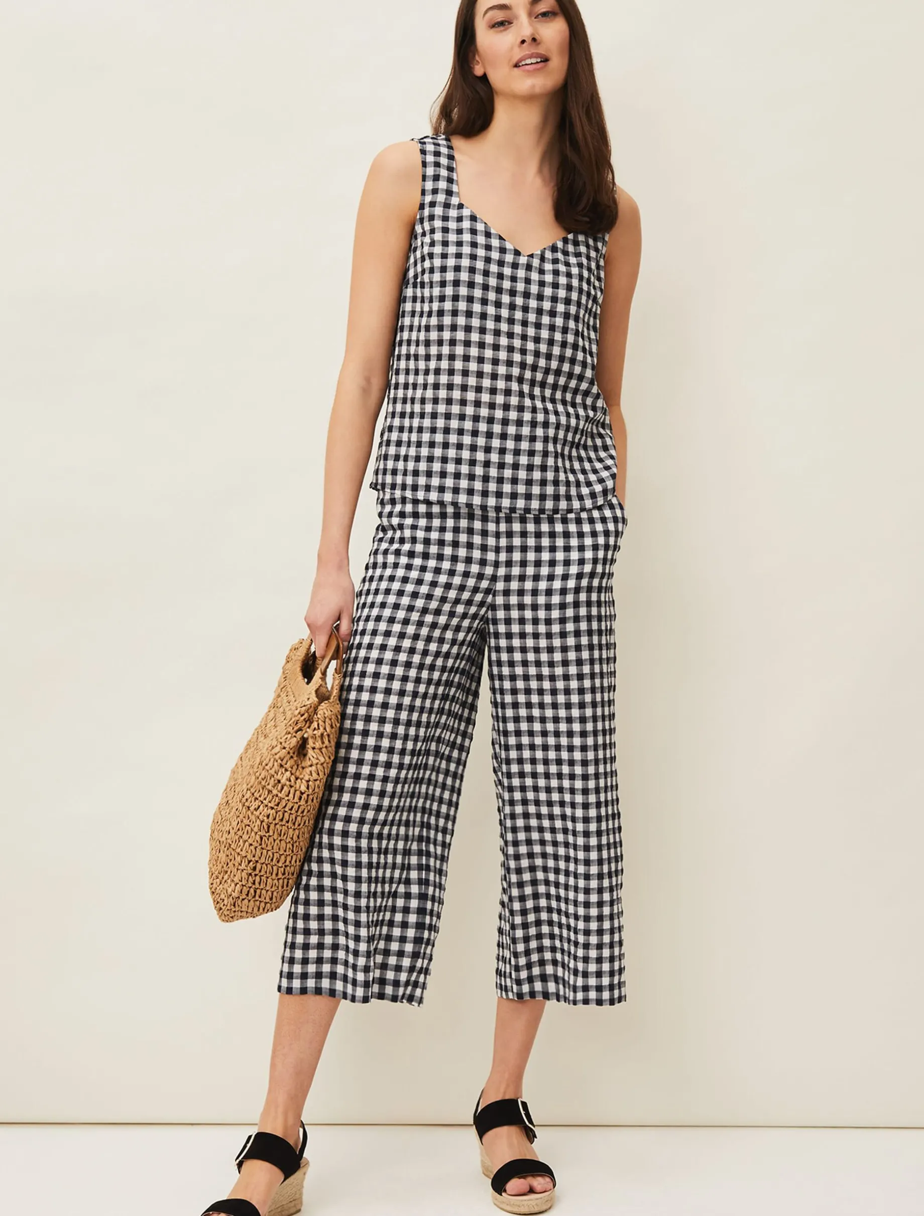 Clea Gingham Culottes