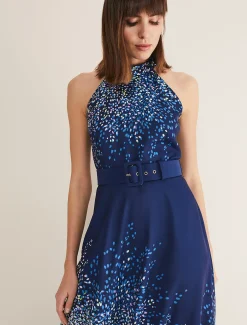 Clea Print Midi Dress