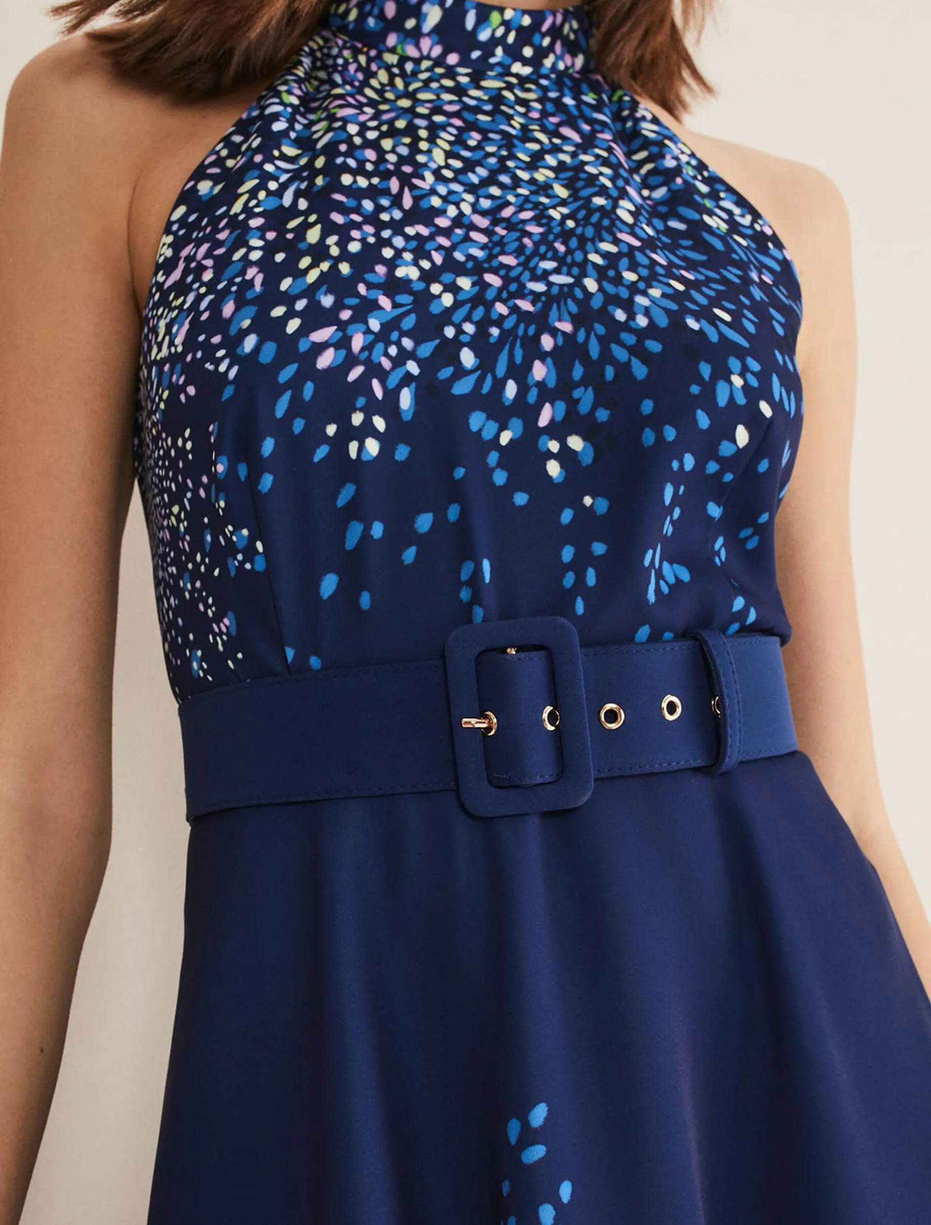 Clea Print Midi Dress