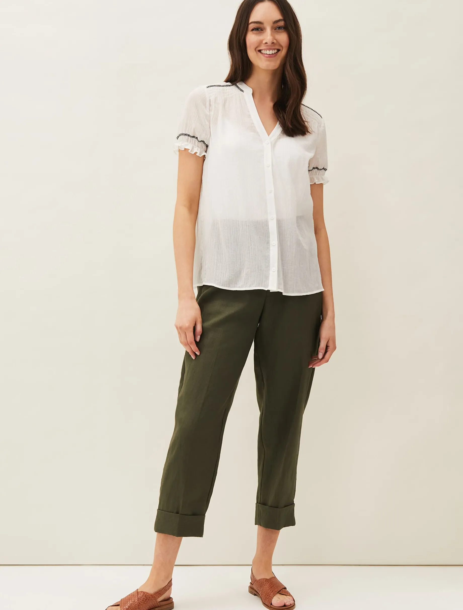 Clemente Contrast Blouse