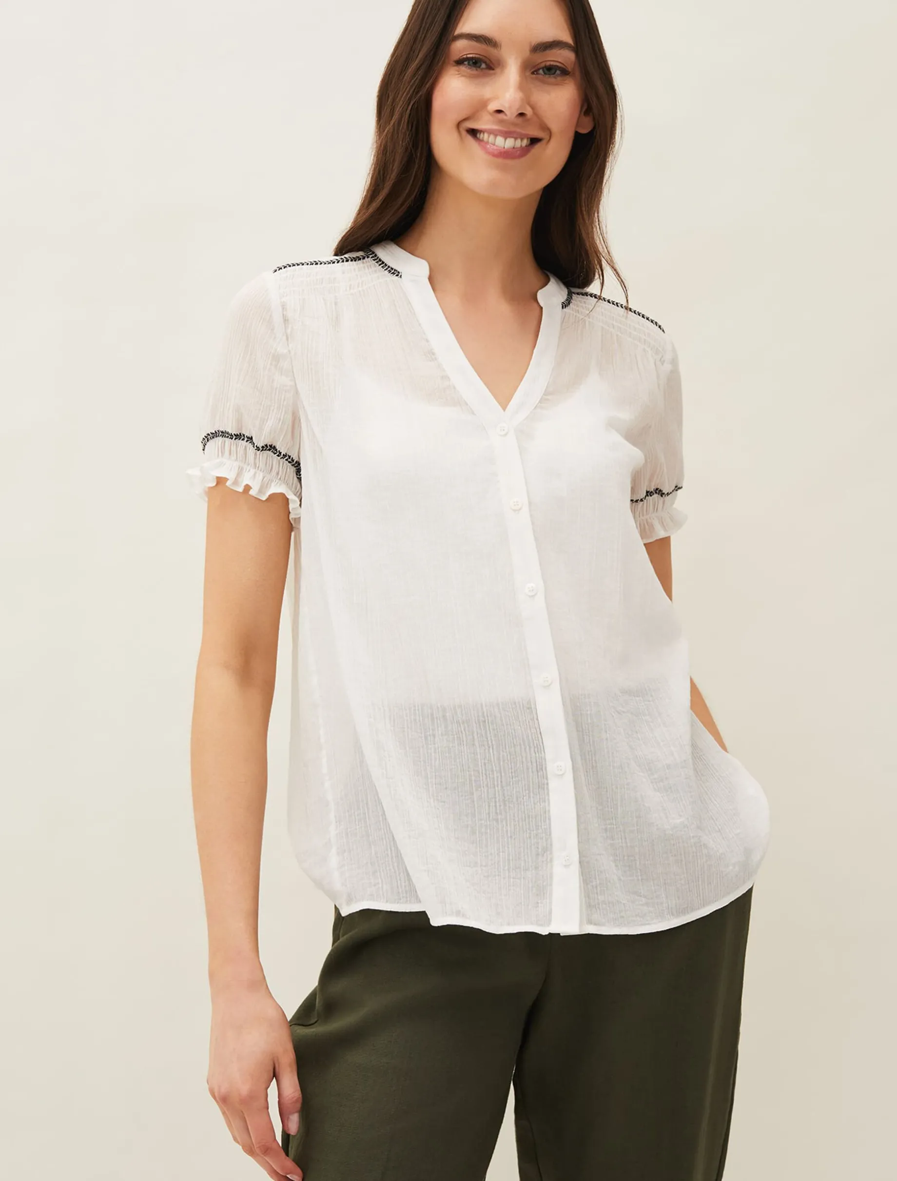 Clemente Contrast Blouse