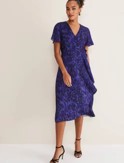 Colletta Print Wrap Dress