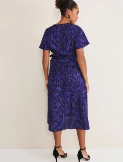 Colletta Print Wrap Dress