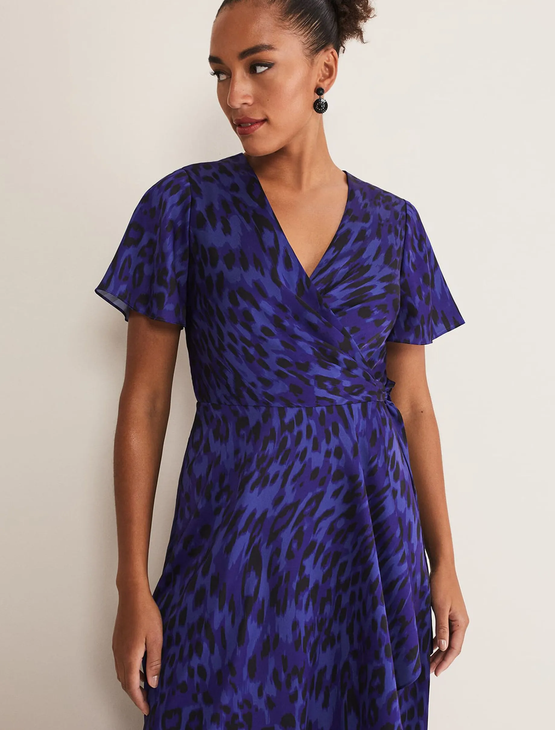 Colletta Print Wrap Dress