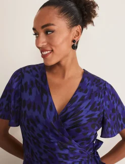 Colletta Print Wrap Dress