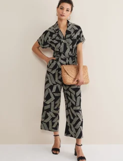 Constance Abstract Wide Leg Jumpsuit