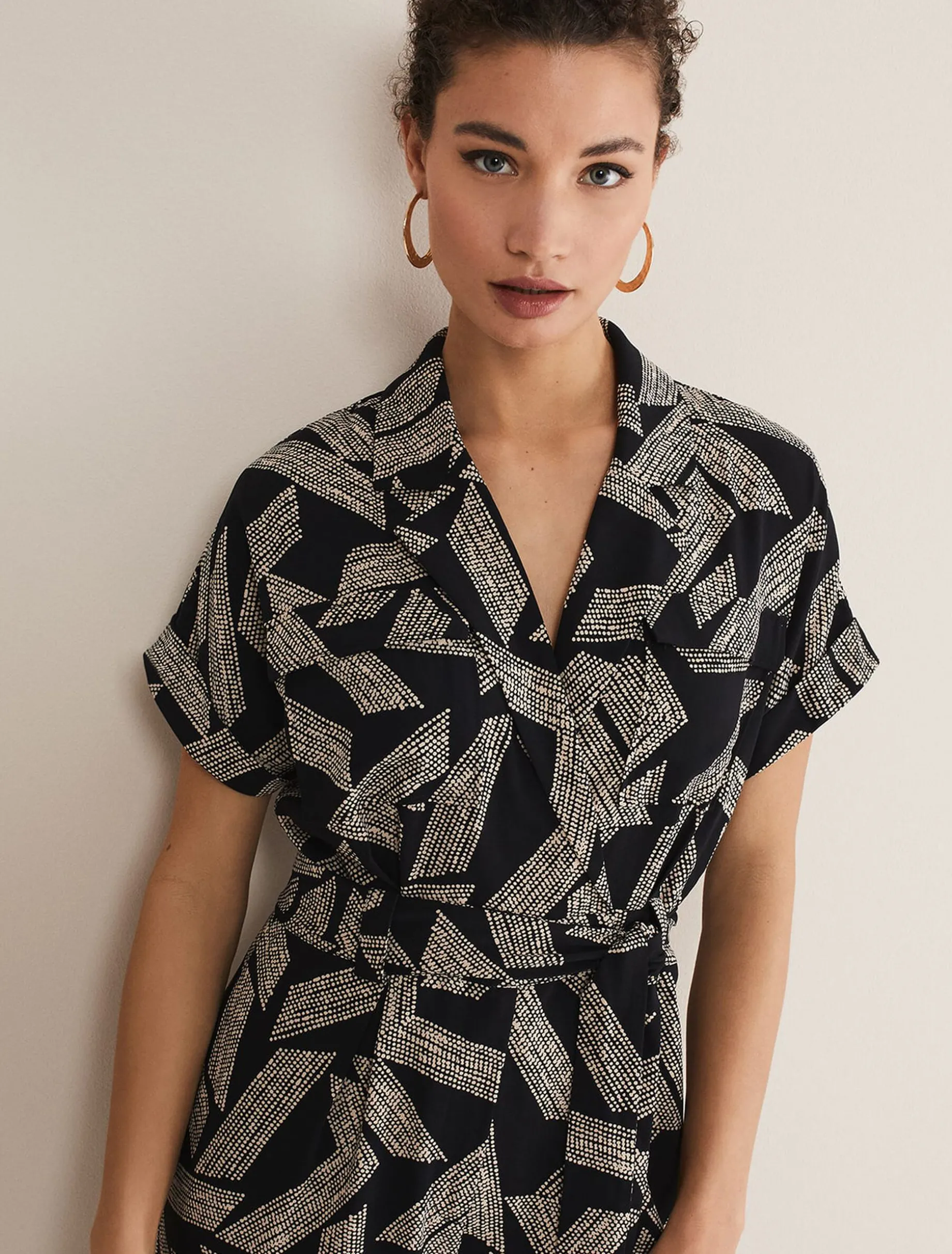 Constance Abstract Wide Leg Jumpsuit