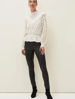Coralina Embroidered Frill Blouse