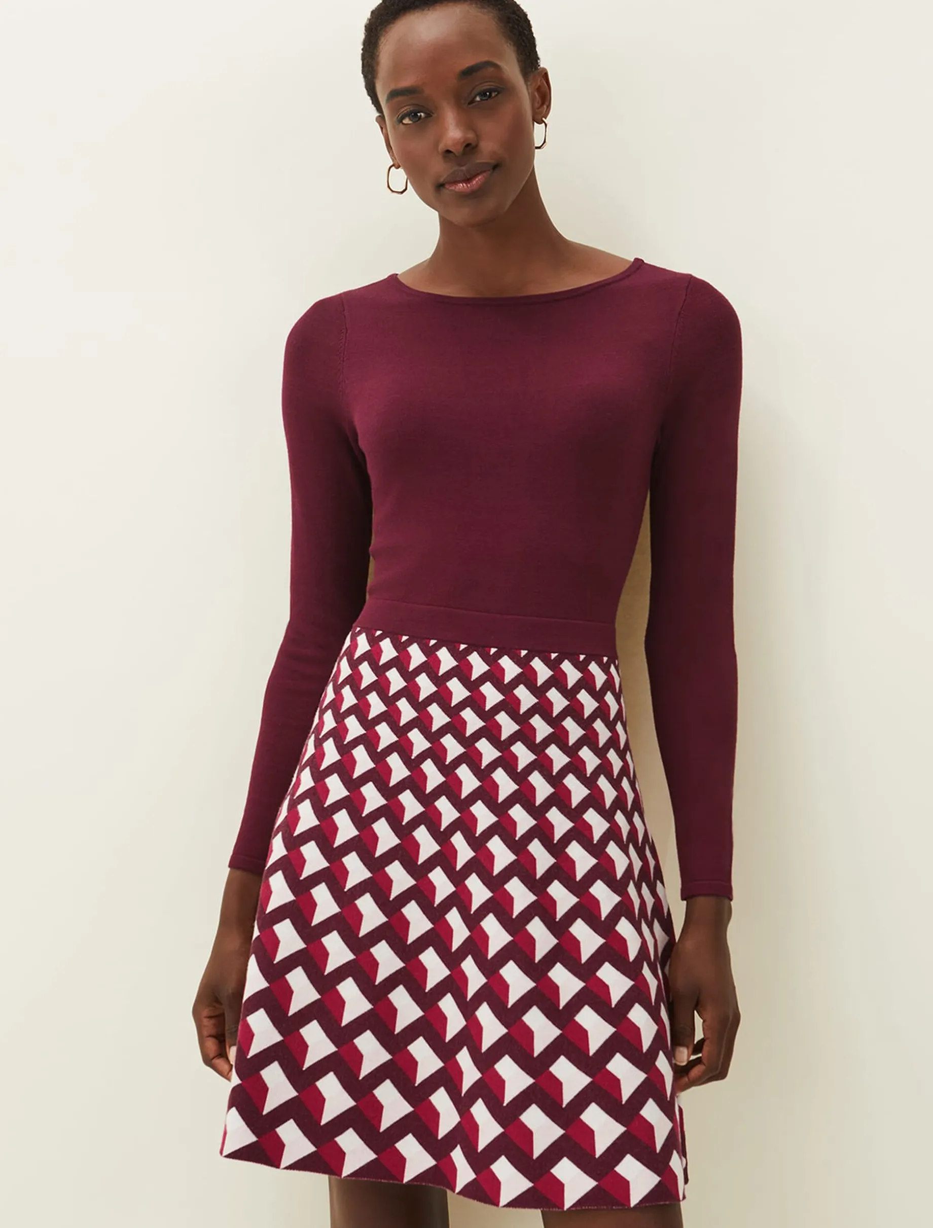 Coraline Print Knitted Dress