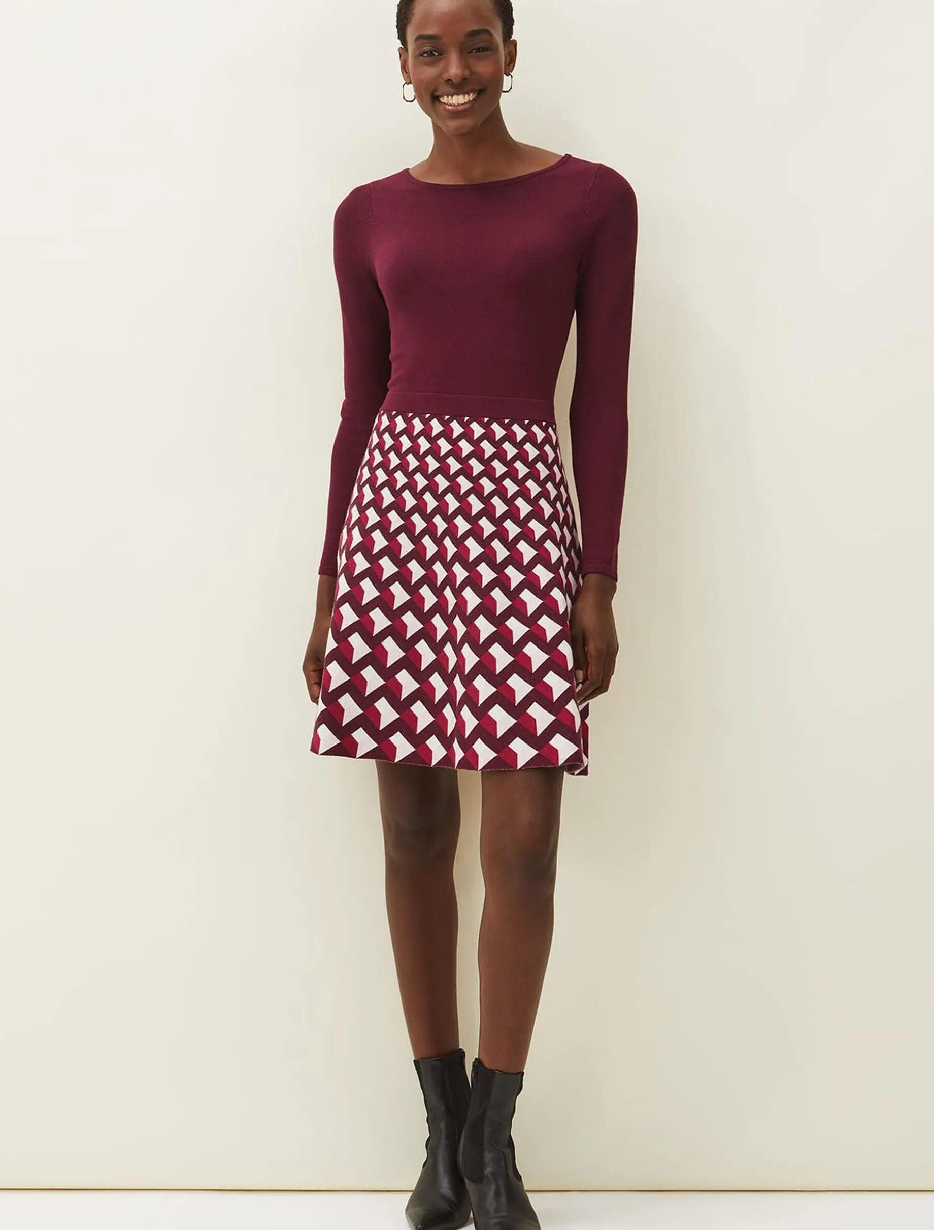 Coraline Print Knitted Dress