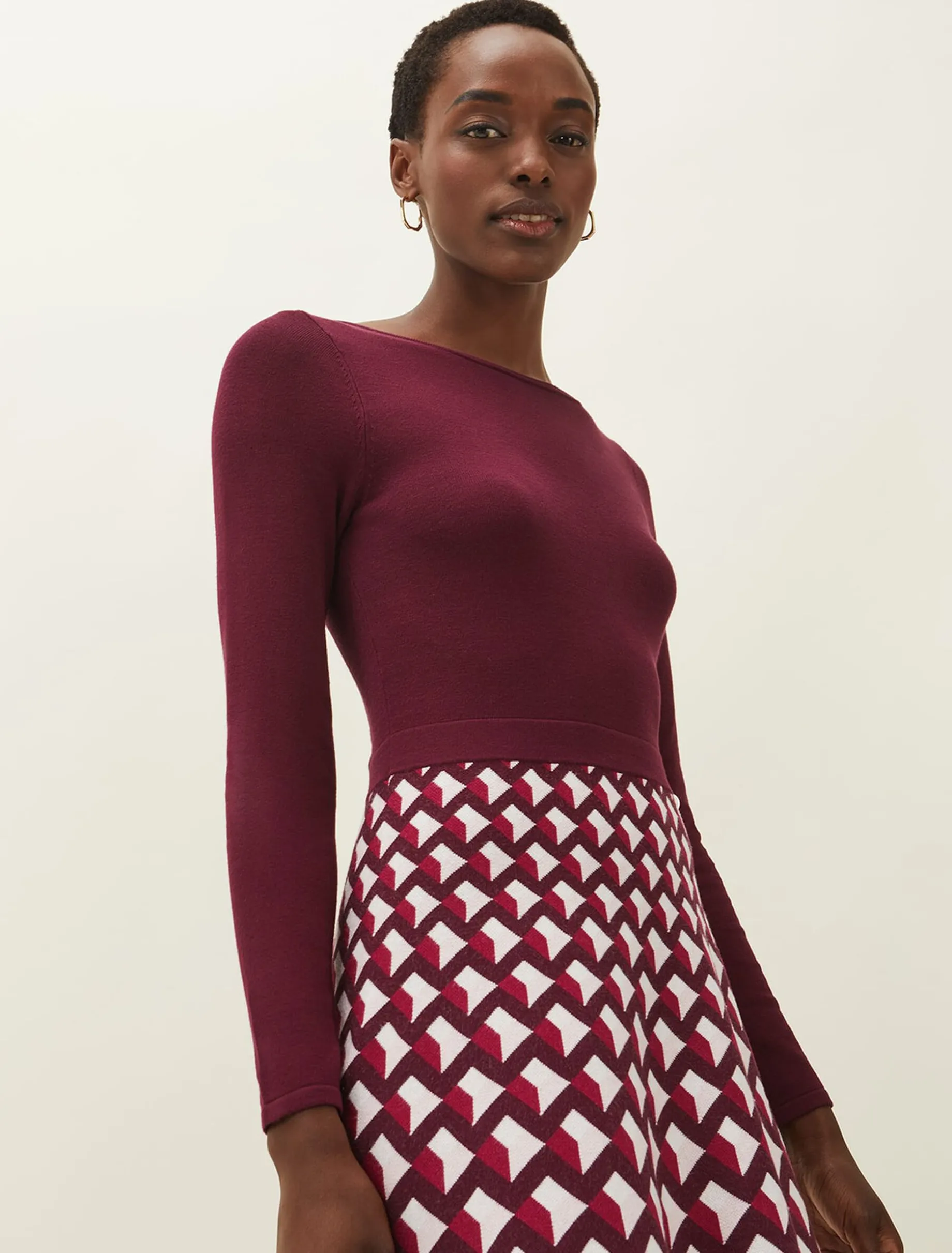 Coraline Print Knitted Dress