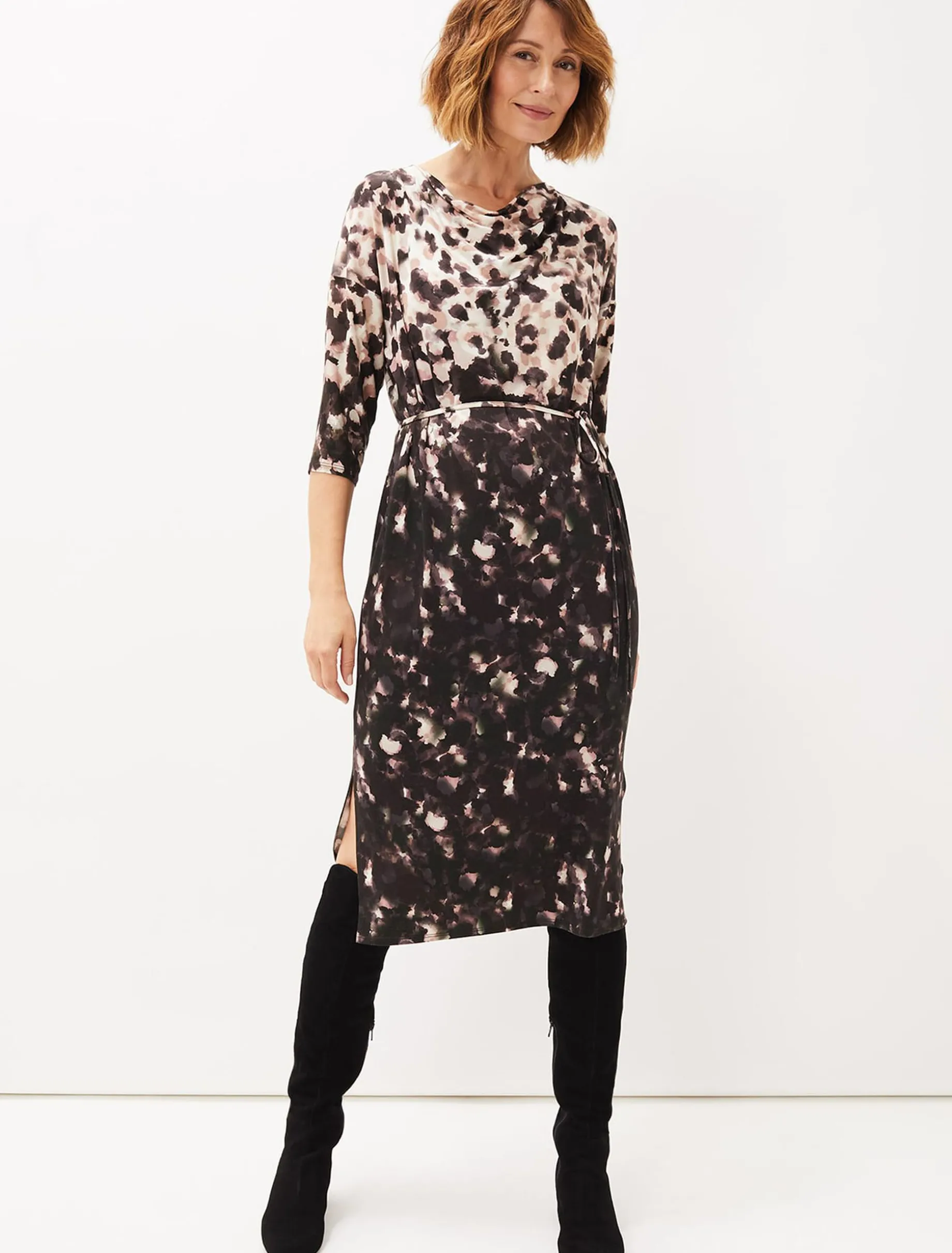 Corrie Abstract Spot Print Dress