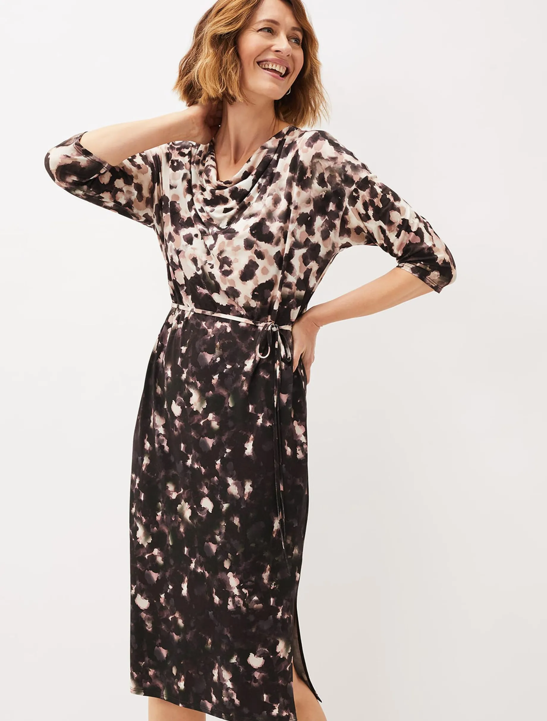 Corrie Abstract Spot Print Dress