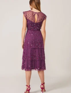 Cortine Embellished Tiered Dress